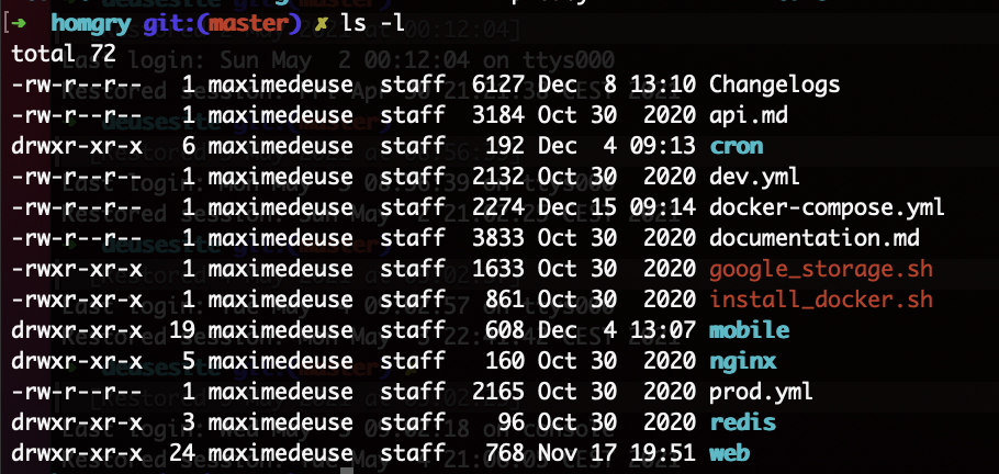 Voorbeeld van achterliggende code