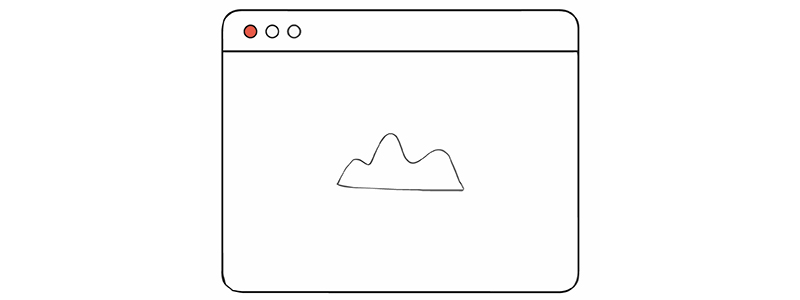 Illustration d'un écran avec un nuage