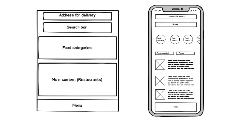  Wireframes gemaakt op Balsamiq