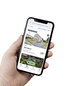 Ecran de l'application Immoweb