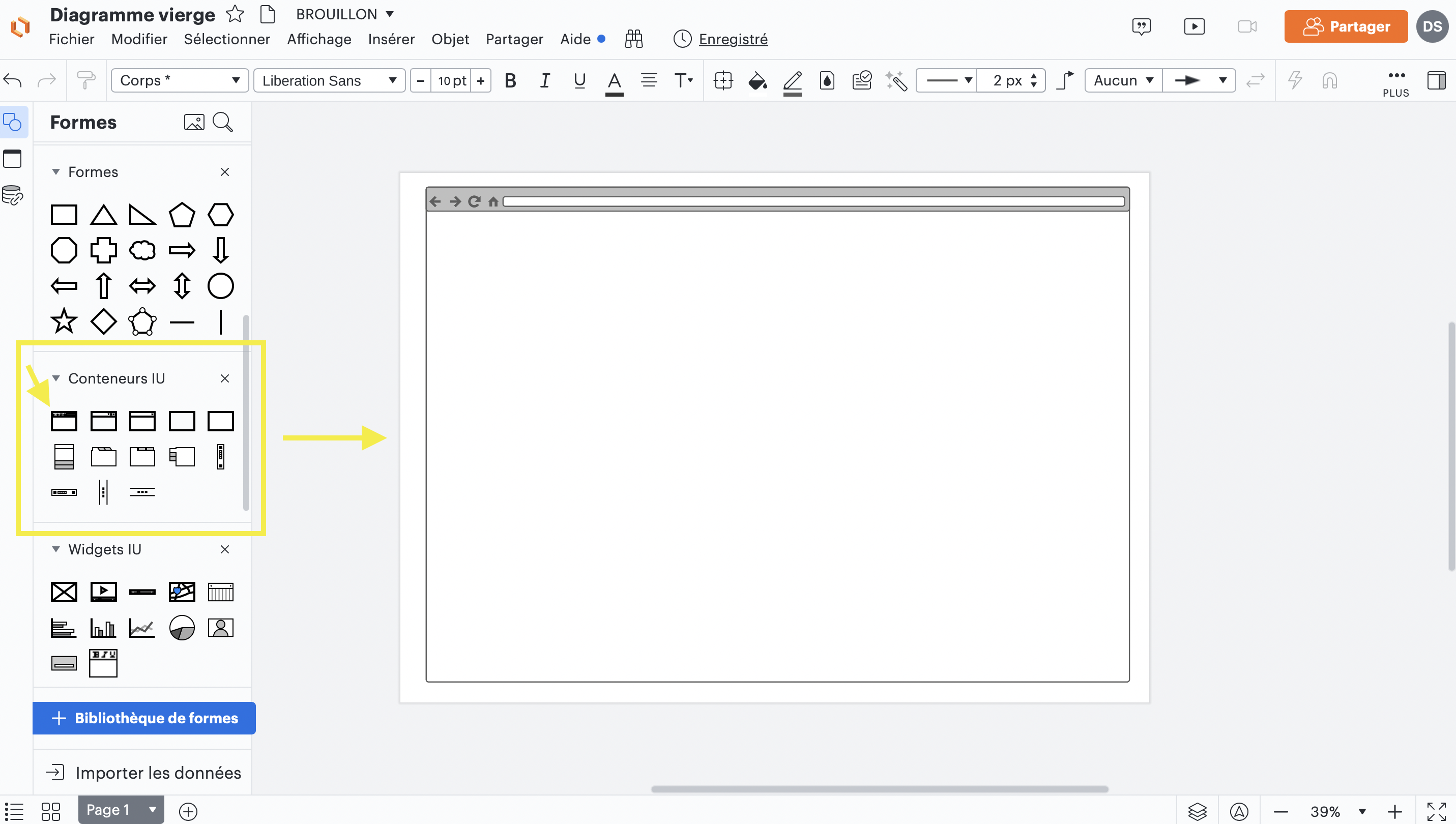 3ème étape pour créer un wireframe pour un site web