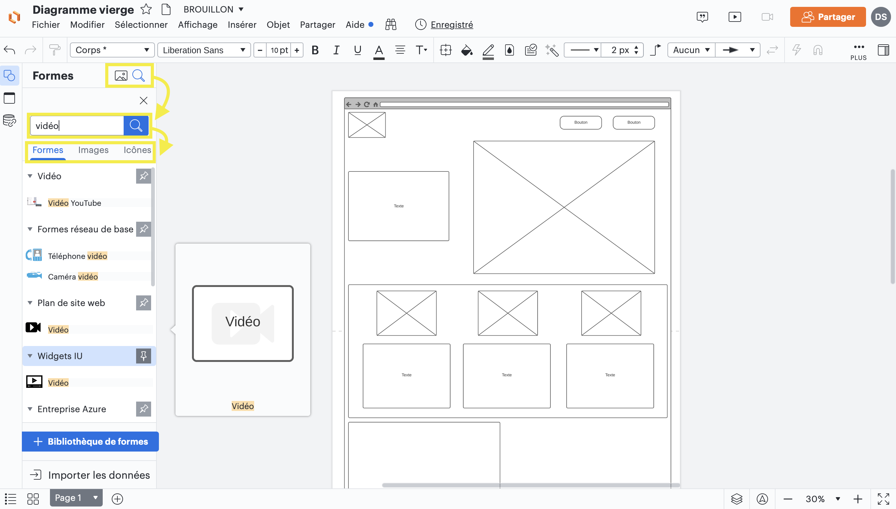 6ème étape pour créer un wireframe pour un site web