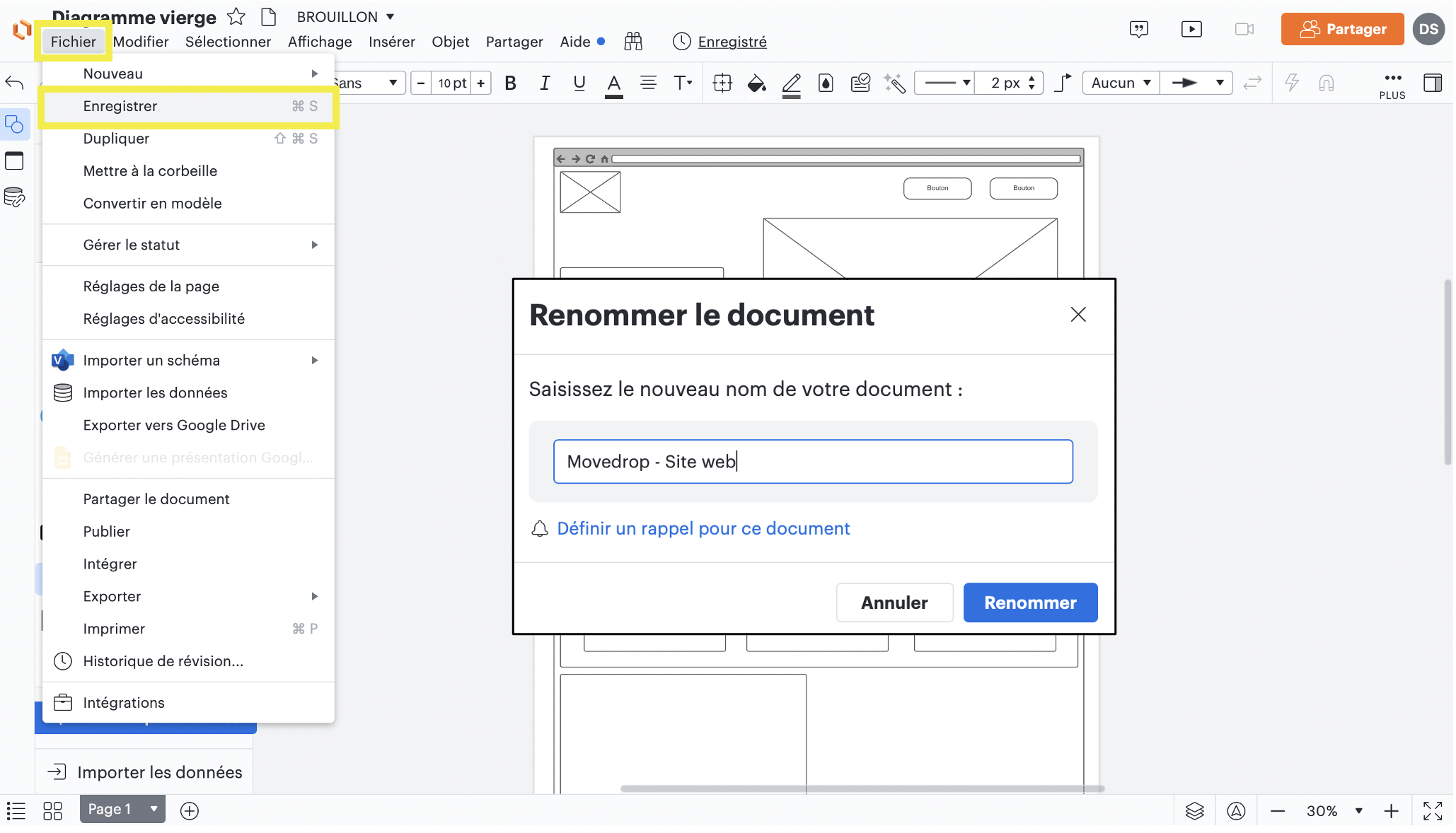 7ème étape pour créer un wireframe pour un site web