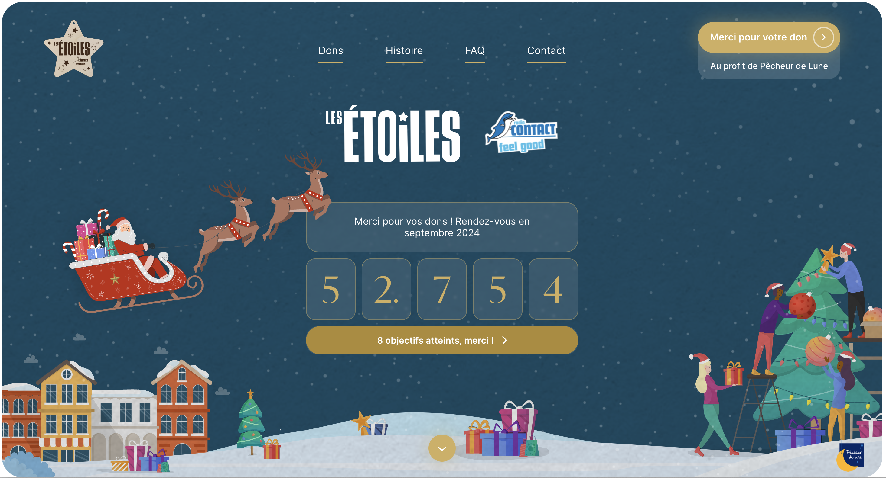 Page d'accueil du site Les Etoiles