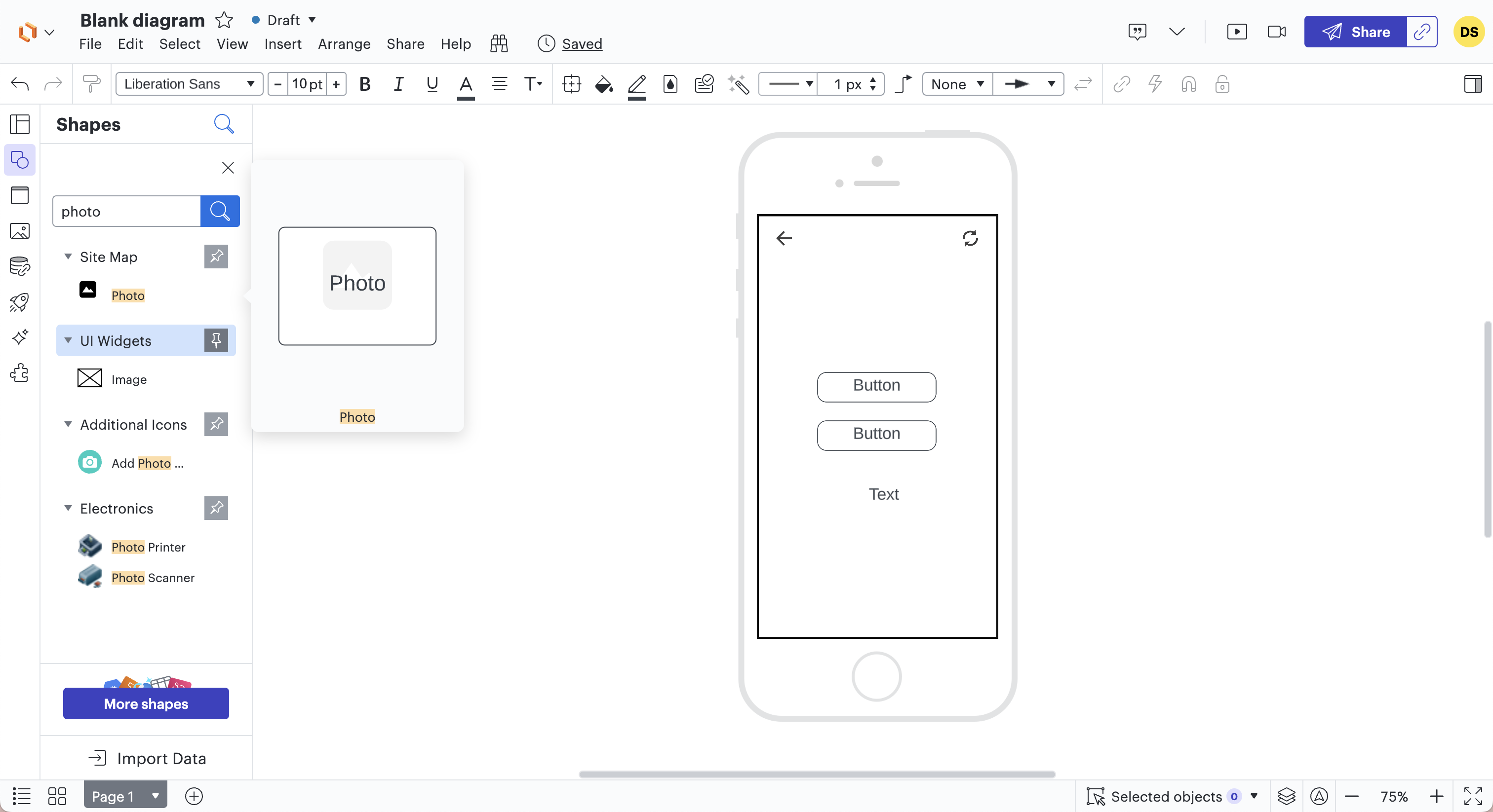 5ème étape pour créer un wireframe pour une application mobile