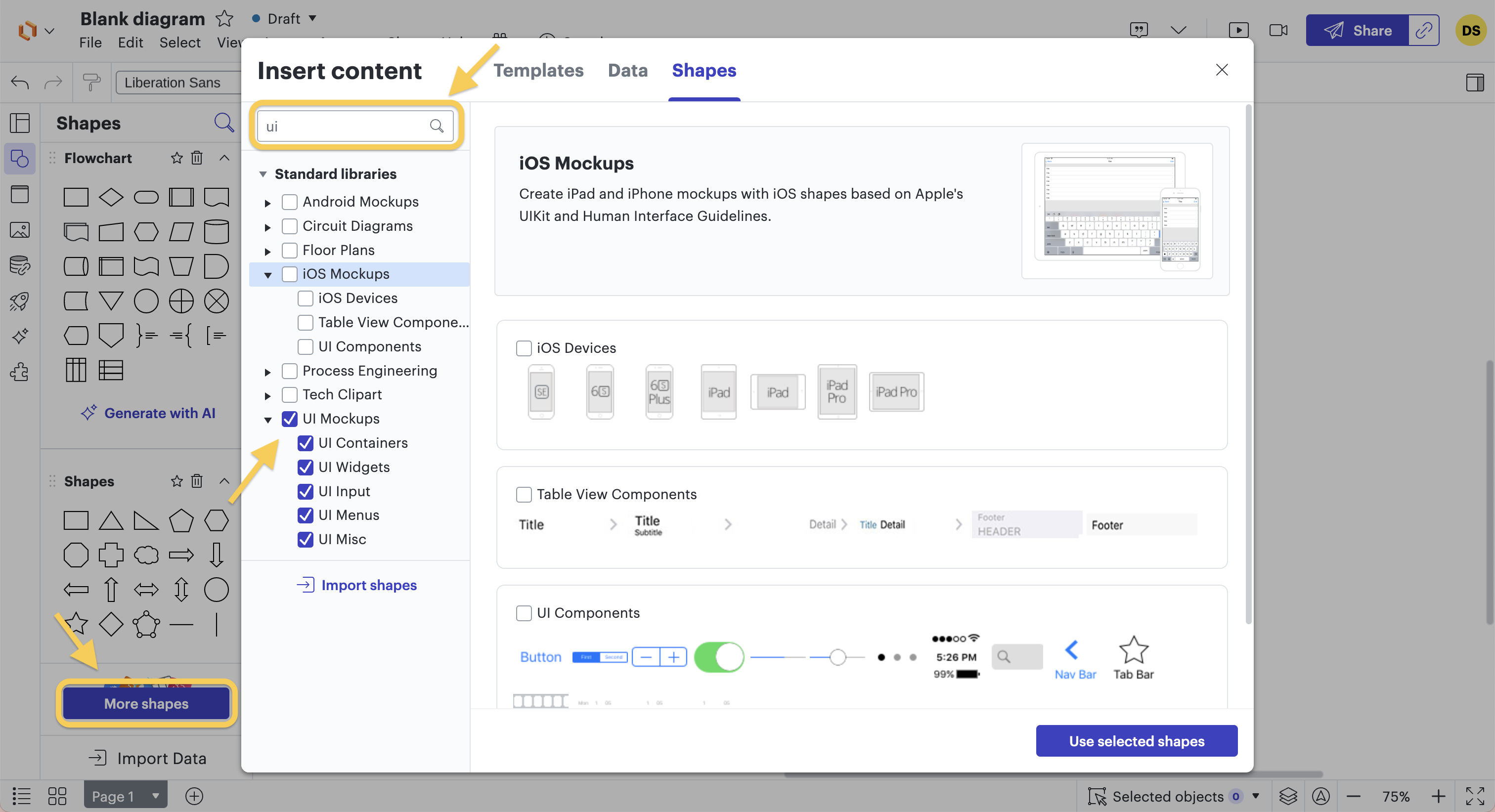 2ème étape pour créer un wireframe pour un site web