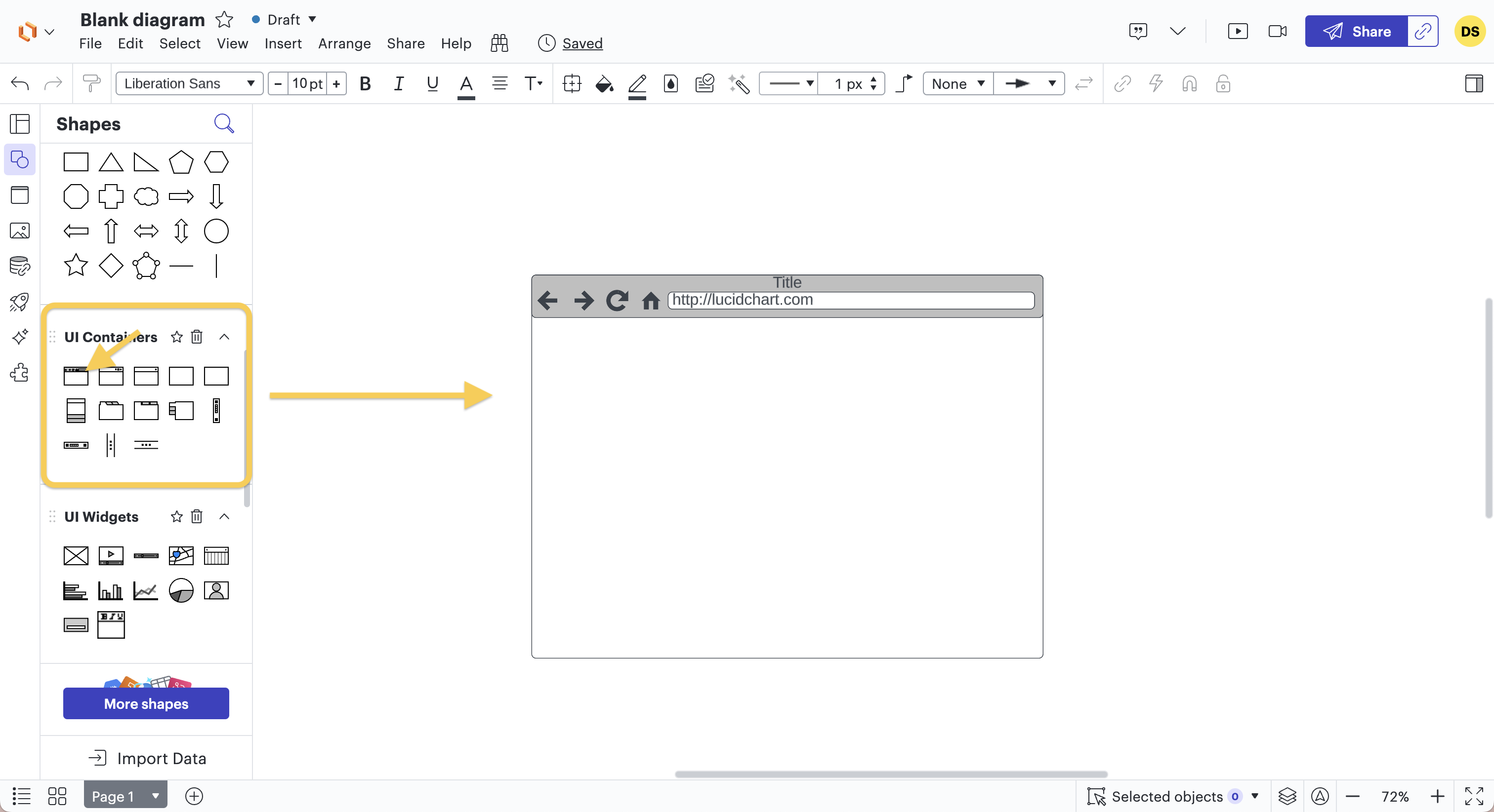 3ème étape pour créer un wireframe pour un site web