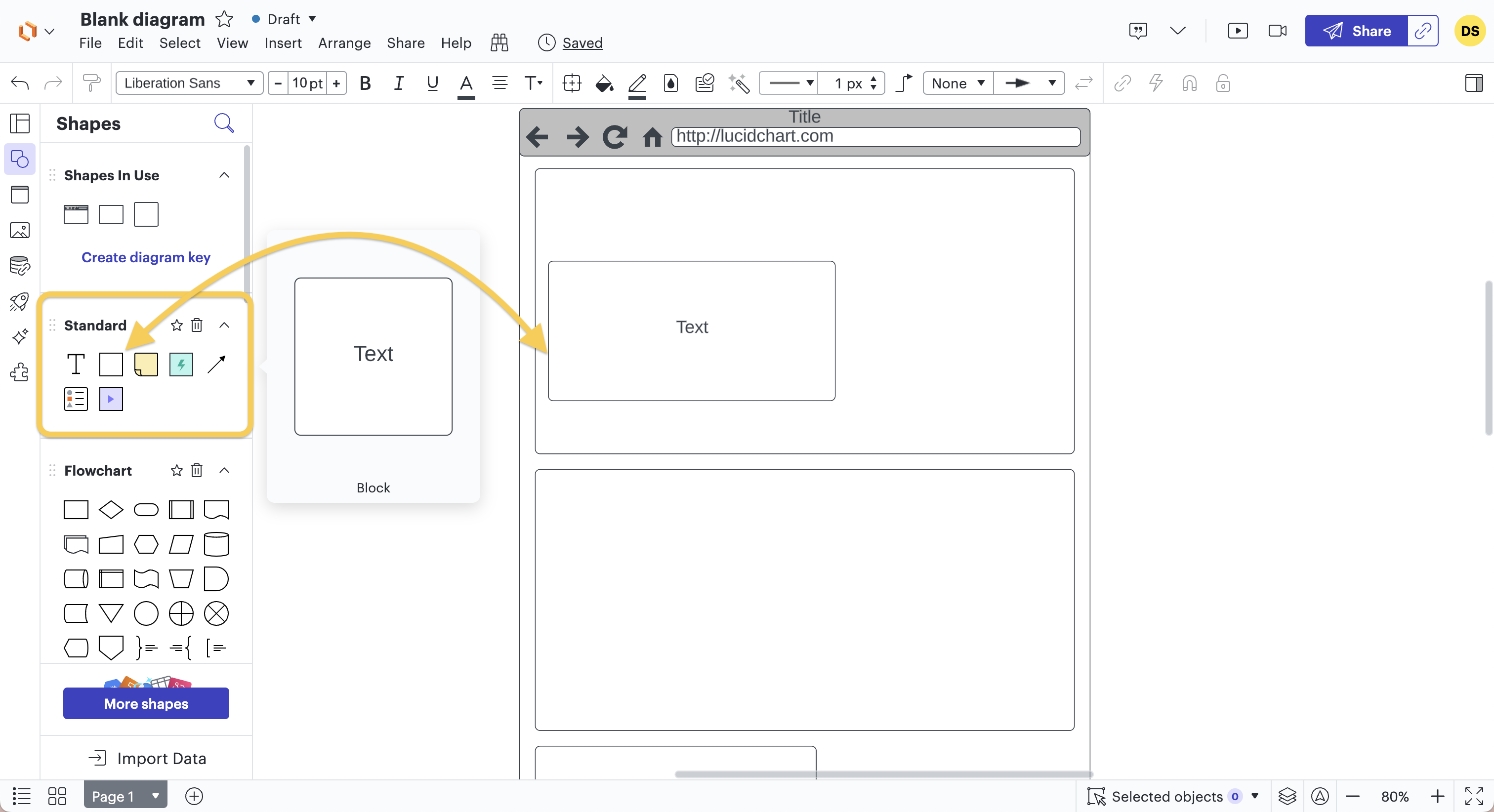 continuation of step 4 to create a wireframe for a website