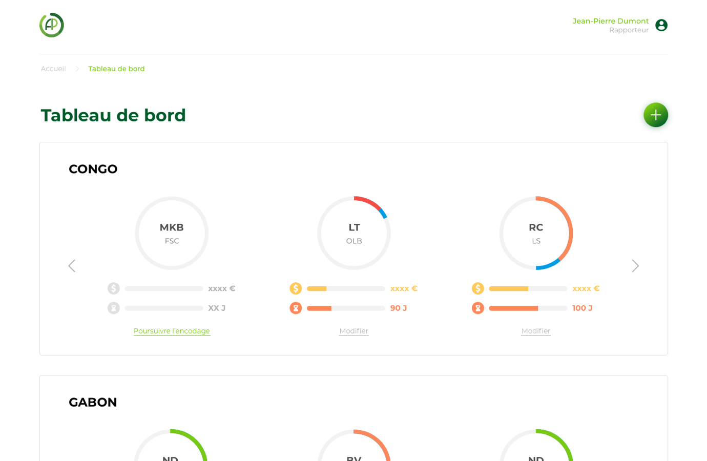 Un écran design du site BF Consult