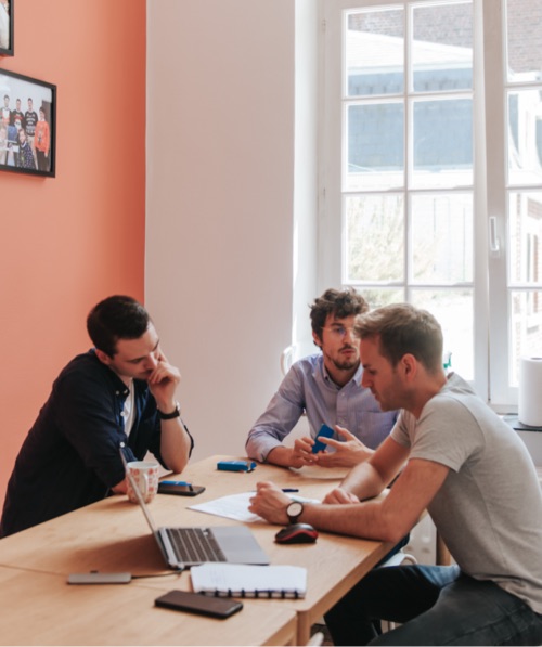 Photo de notre équipe en formation interne