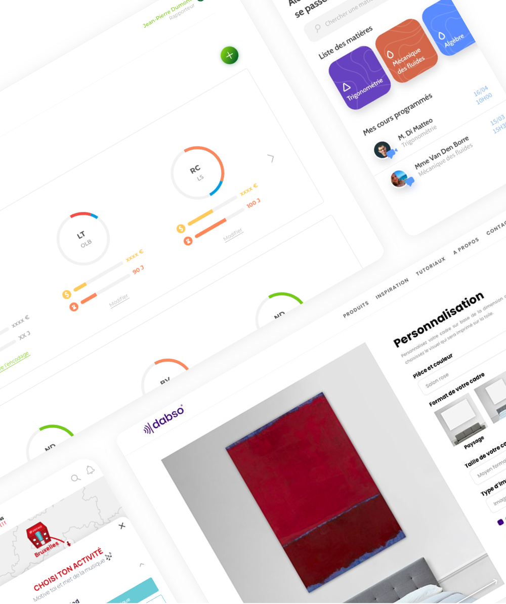 Photo de quelques uns de nos projects